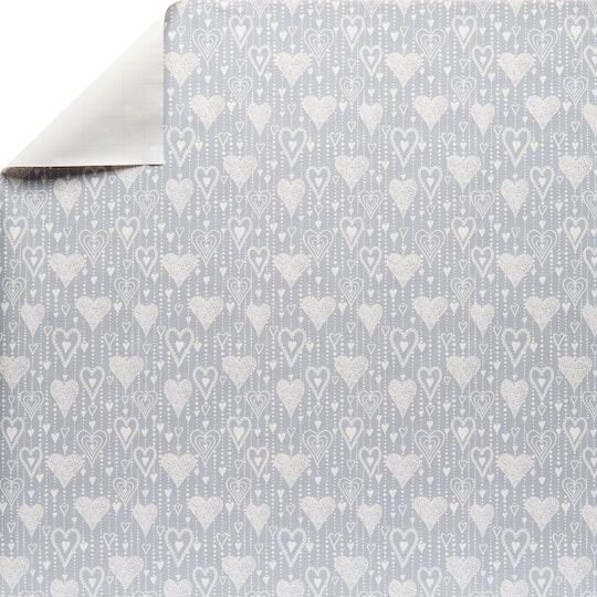 Silver Hearts Gift Wrap by Celebrate It&#x2122;